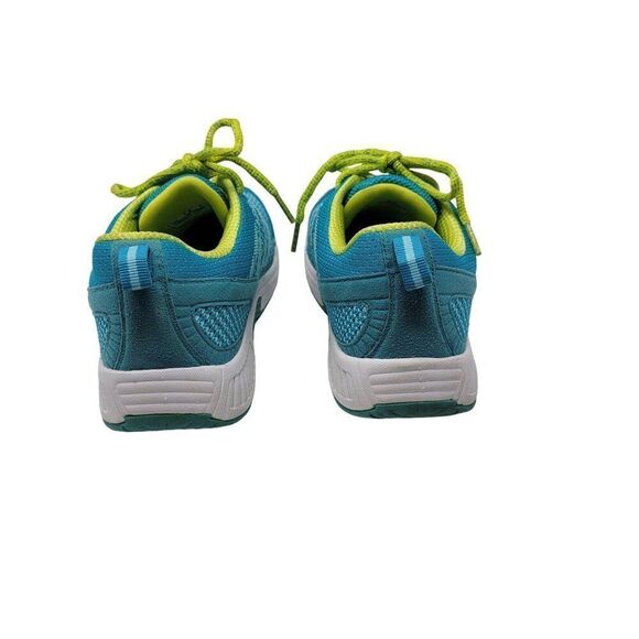 Orthofeet Athletic Shoes Sneakers 7.5 Manmade Upper Turquoise Lime Green Lace-Up - Picture 8 of 11